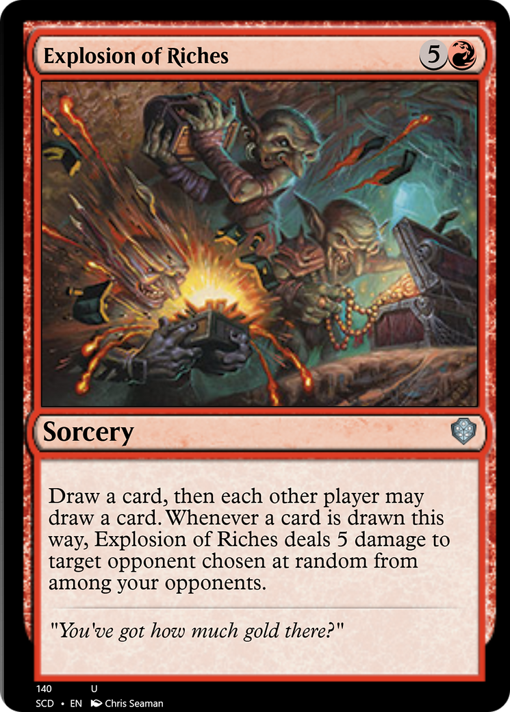 Explosion of Riches [Starter Commander Decks] | Dumpster Cat Games