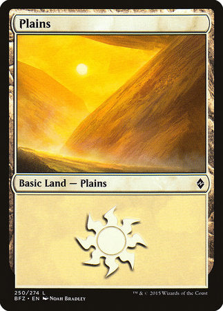 Plains (250) [Battle for Zendikar] | Dumpster Cat Games
