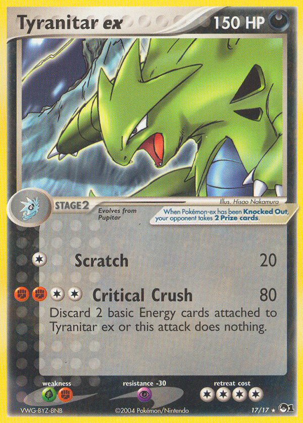 Tyranitar ex (17/17) [POP Series 1] | Dumpster Cat Games