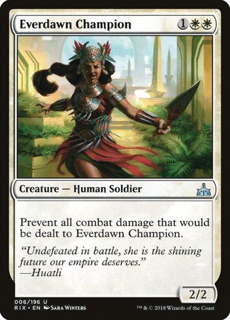 Everdawn Champion [Rivals of Ixalan] | Dumpster Cat Games