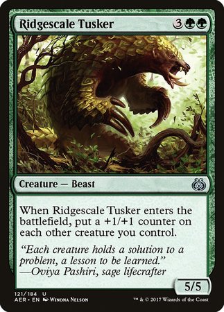 Ridgescale Tusker [Aether Revolt] | Dumpster Cat Games