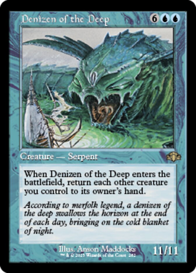 Denizen of the Deep (Retro) [Dominaria Remastered] | Dumpster Cat Games