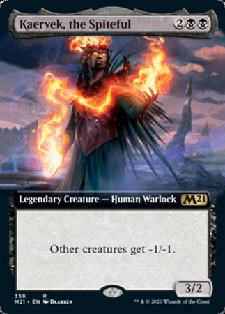 Kaervek, the Spiteful (Extended Art) [Core Set 2021] | Dumpster Cat Games