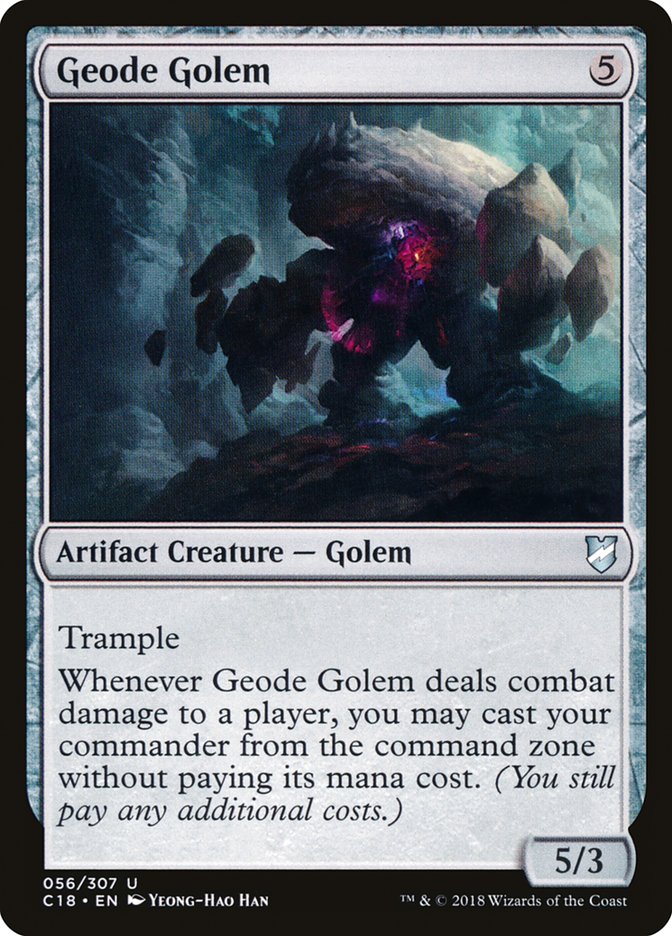 Geode Golem [Commander 2018] | Dumpster Cat Games