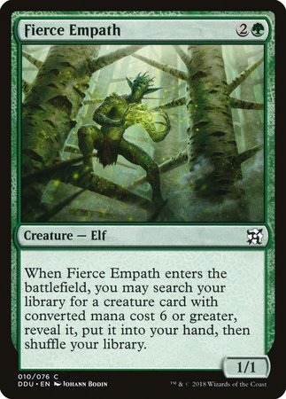 Fierce Empath [Duel Decks: Elves vs. Inventors] | Dumpster Cat Games