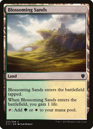 Blossoming Sands [Commander 2017] | Dumpster Cat Games