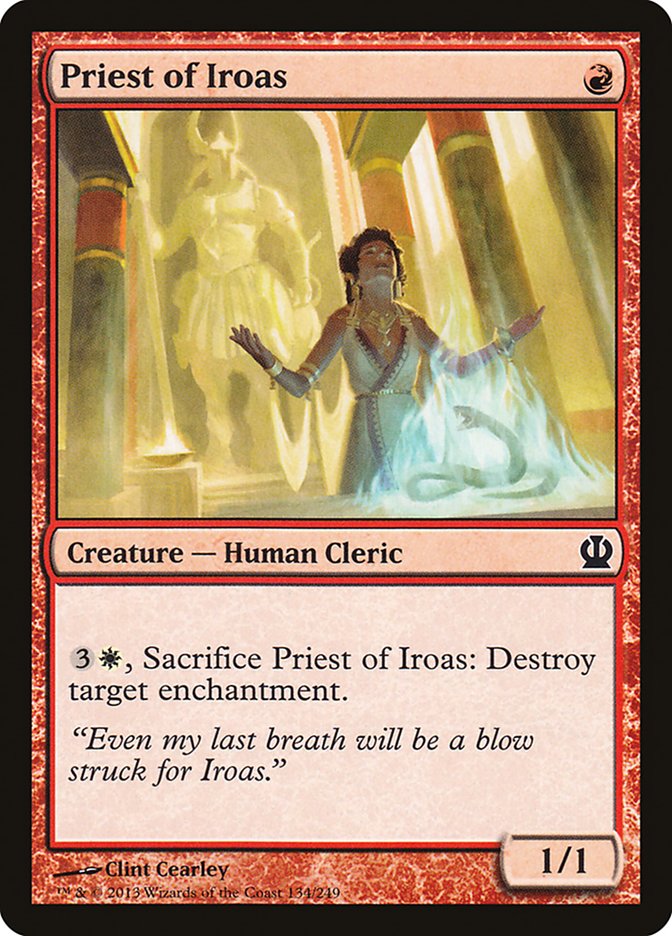 Priest of Iroas [Theros] | Dumpster Cat Games