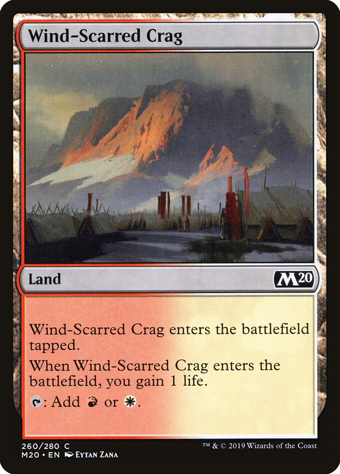 Wind-Scarred Crag [Core Set 2020] | Dumpster Cat Games