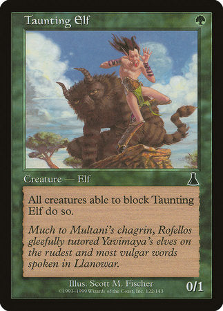 Taunting Elf [Urza's Destiny] | Dumpster Cat Games