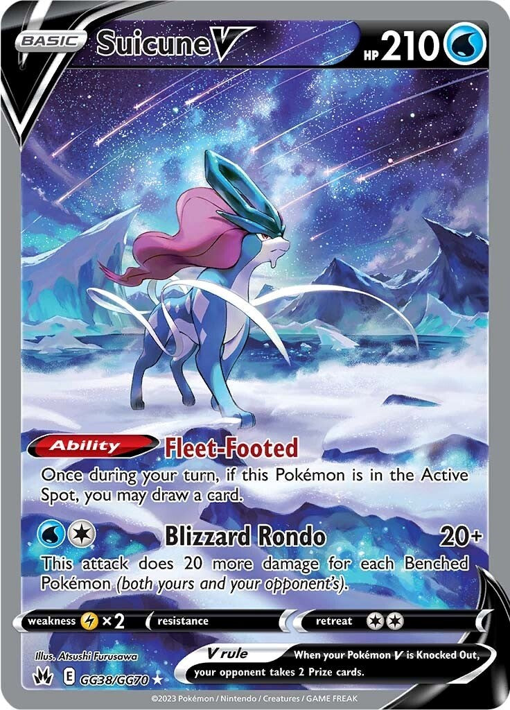 Suicune V (GG38/GG70) [Sword & Shield: Crown Zenith] | Dumpster Cat Games