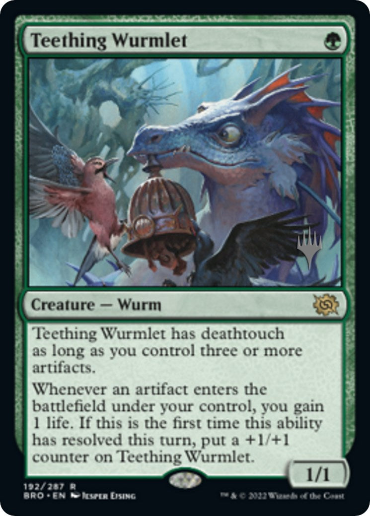 Teething Wurmlet (Promo Pack) [The Brothers' War Promos] | Dumpster Cat Games