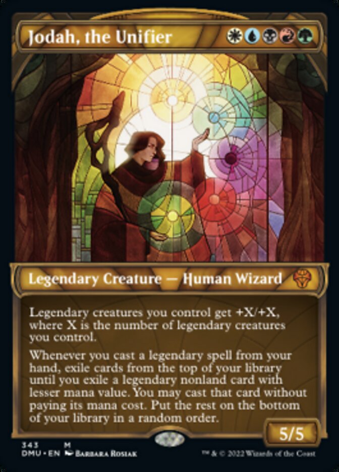 Jodah, the Unifier (Showcase Textured) [Dominaria United] | Dumpster Cat Games