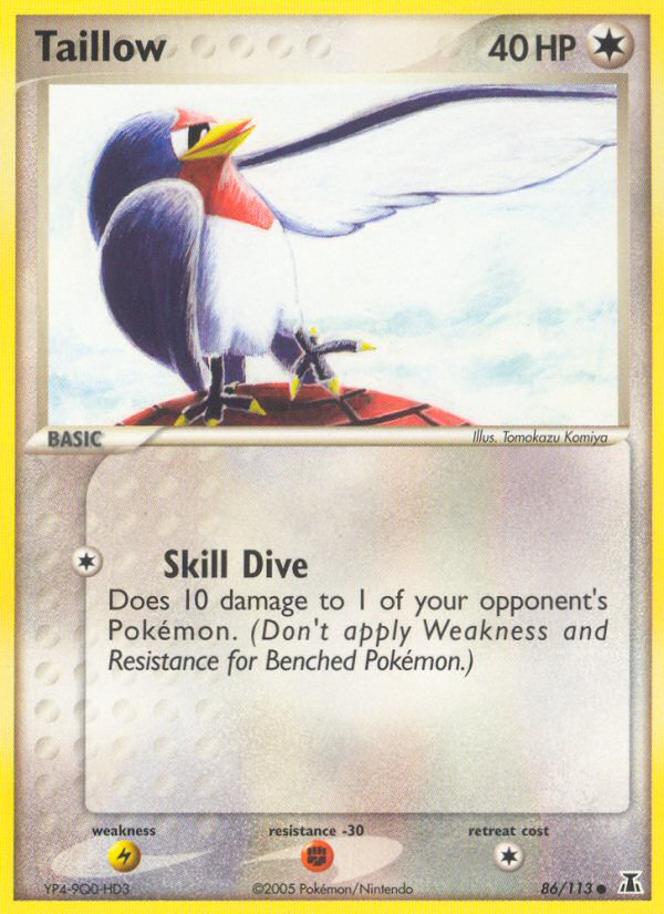 Taillow (86/113) [EX: Delta Species] | Dumpster Cat Games