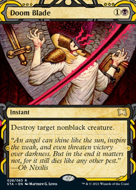 Doom Blade (Etched Foil) [Strixhaven Mystical Archive] | Dumpster Cat Games
