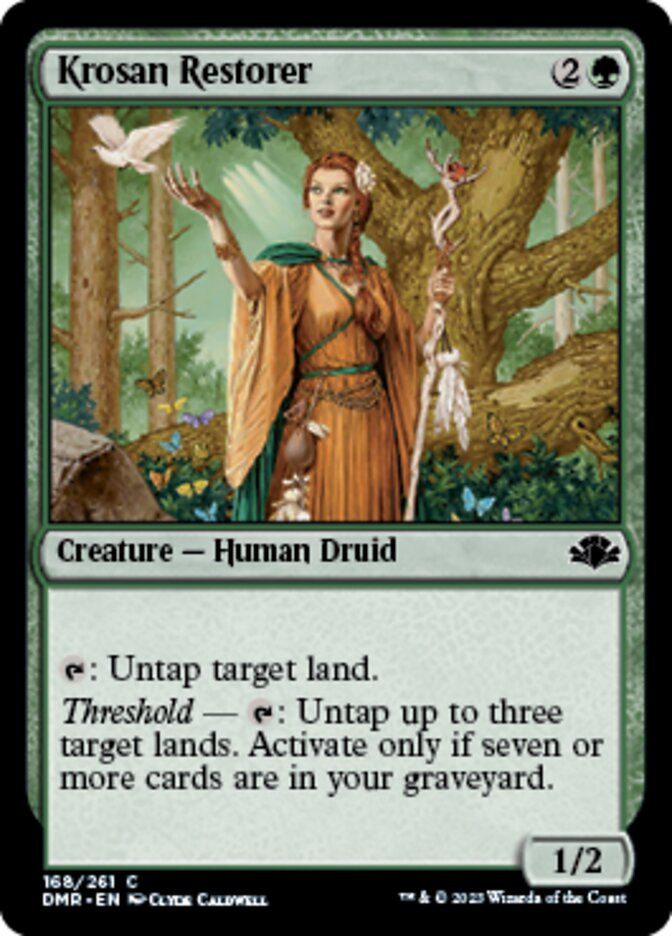 Krosan Restorer [Dominaria Remastered] | Dumpster Cat Games