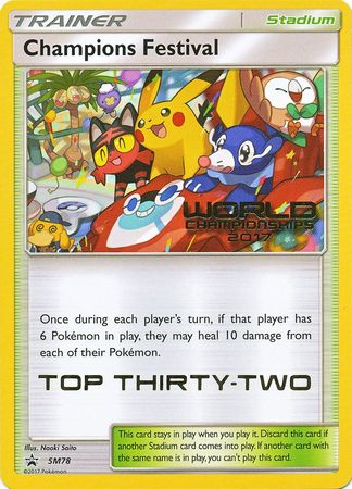 Champions Festival(SM78) (2017 Top Thirty Two) [Sun & Moon: Black Star Promos] | Dumpster Cat Games
