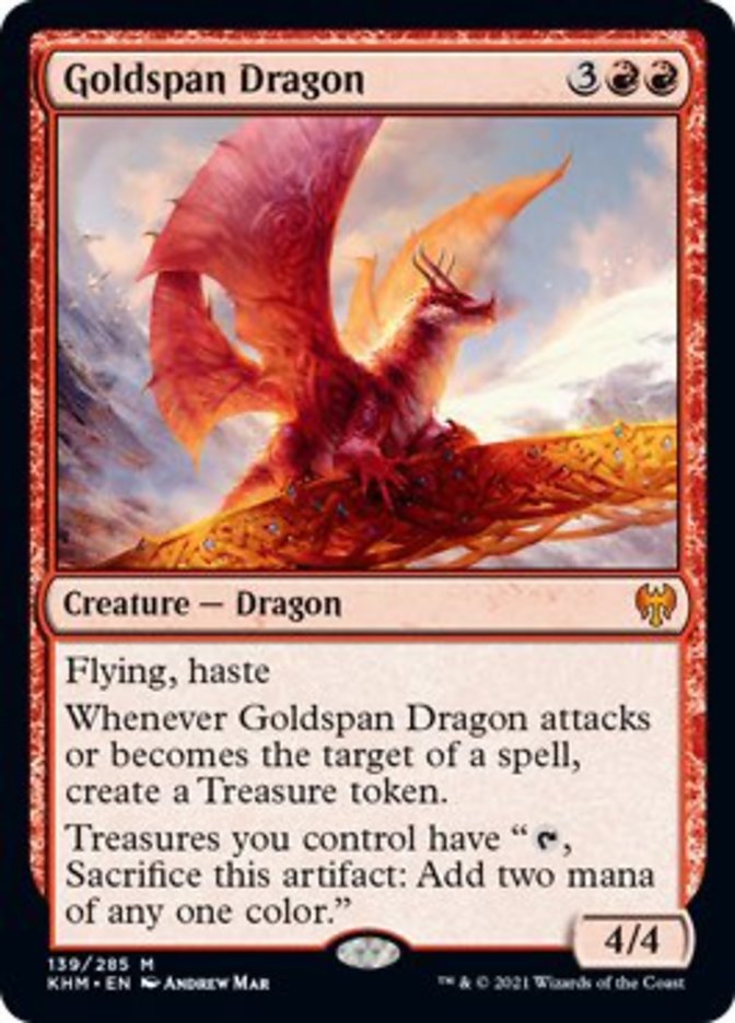 Goldspan Dragon [Kaldheim] | Dumpster Cat Games