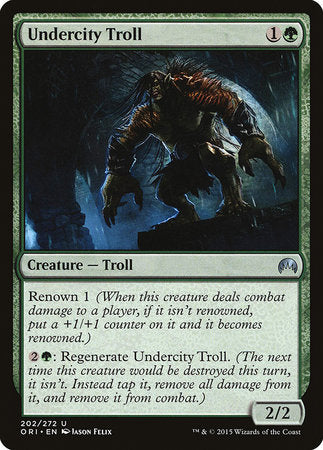 Undercity Troll [Magic Origins] | Dumpster Cat Games