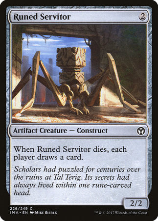 Runed Servitor [Iconic Masters] | Dumpster Cat Games