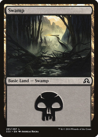 Swamp (291) [Shadows over Innistrad] | Dumpster Cat Games