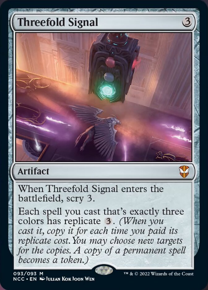 Threefold Signal [Streets of New Capenna Commander] | Dumpster Cat Games