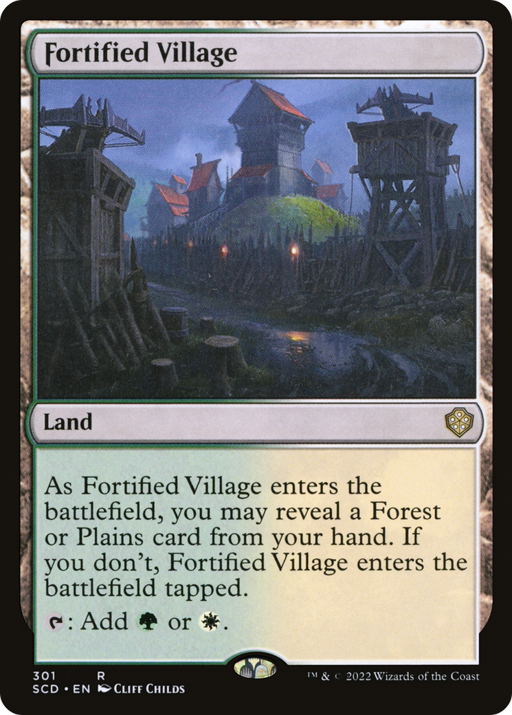 Fortified Village [Starter Commander Decks] | Dumpster Cat Games