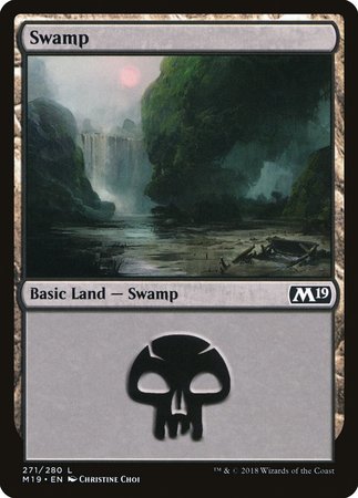 Swamp (271) [Core Set 2019] | Dumpster Cat Games