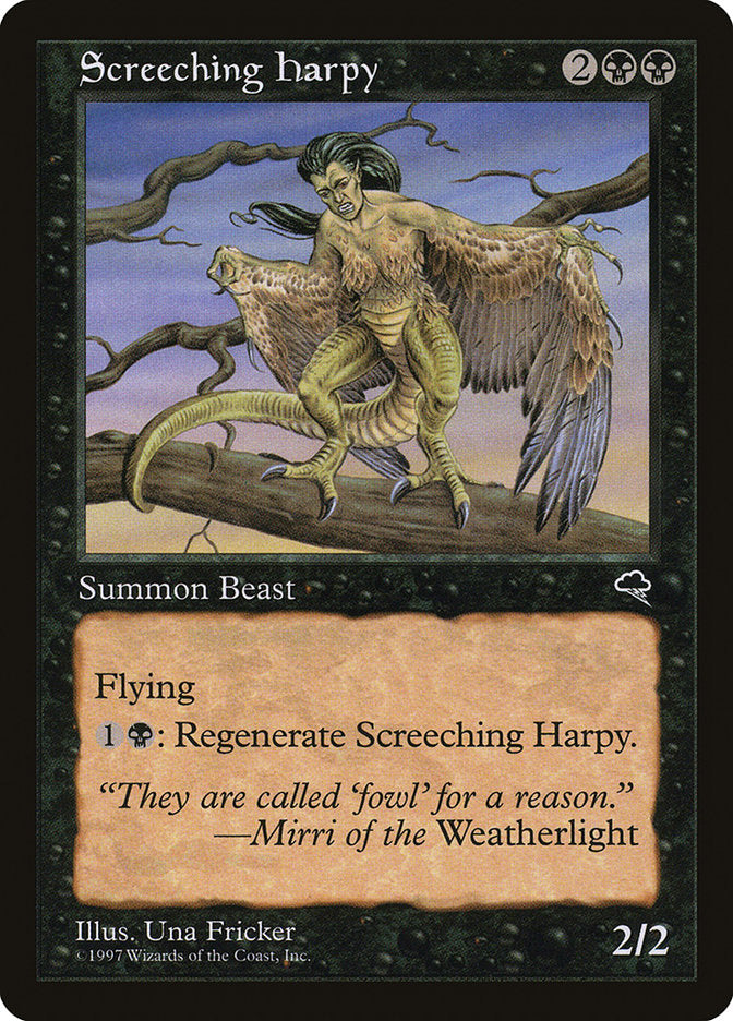 Screeching Harpy [Tempest] | Dumpster Cat Games