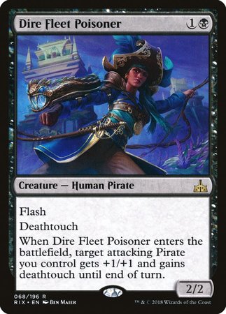 Dire Fleet Poisoner [Rivals of Ixalan] | Dumpster Cat Games