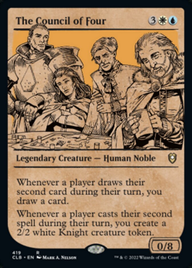 The Council of Four (Showcase) [Commander Legends: Battle for Baldur's Gate] | Dumpster Cat Games