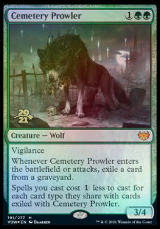 Cemetery Prowler [Innistrad: Crimson Vow Prerelease Promos] | Dumpster Cat Games