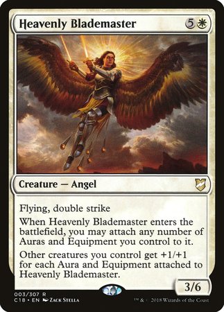 Heavenly Blademaster [Commander 2018] | Dumpster Cat Games