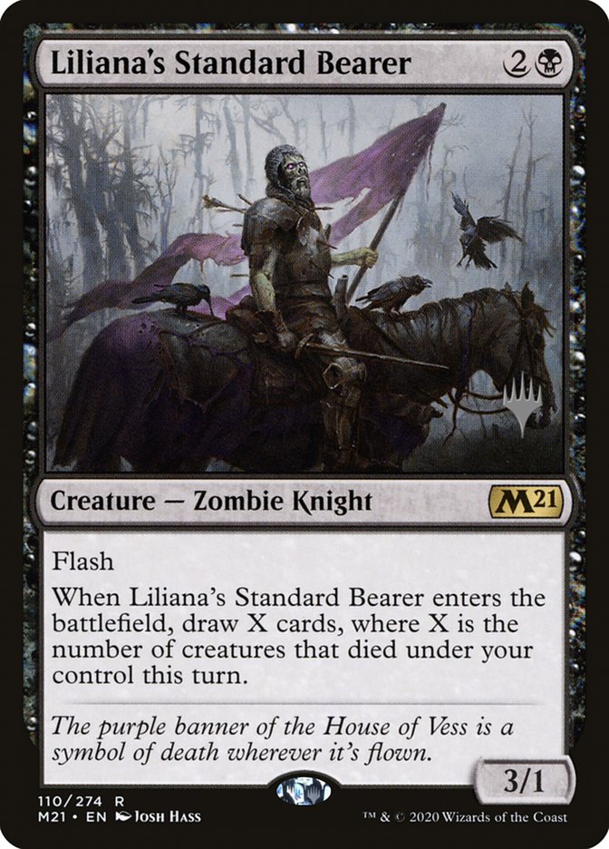 Liliana's Standard Bearer (Promo Pack) [Core Set 2021 Promos] | Dumpster Cat Games