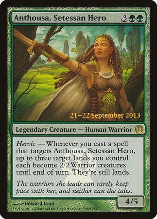 Anthousa, Setessan Hero [Theros Promos] | Dumpster Cat Games