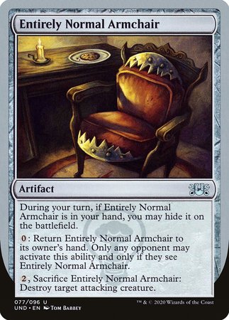 Entirely Normal Armchair [Unsanctioned] | Dumpster Cat Games
