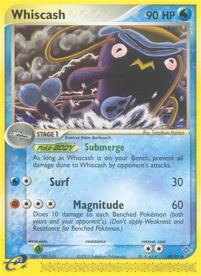 Whiscash (48/97) [EX: Dragon] | Dumpster Cat Games