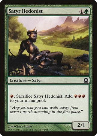 Satyr Hedonist [Theros] | Dumpster Cat Games