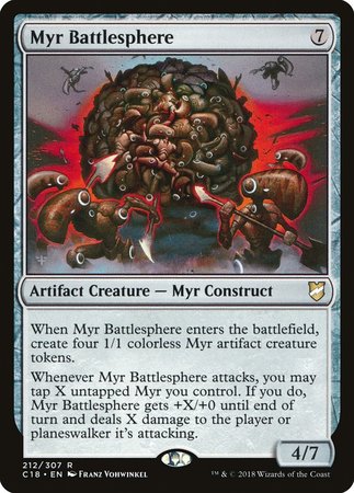 Myr Battlesphere [Commander 2018] | Dumpster Cat Games