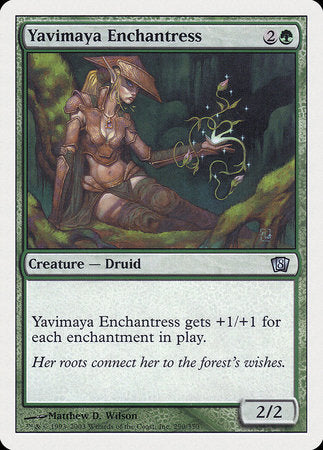 Yavimaya Enchantress [Eighth Edition] | Dumpster Cat Games