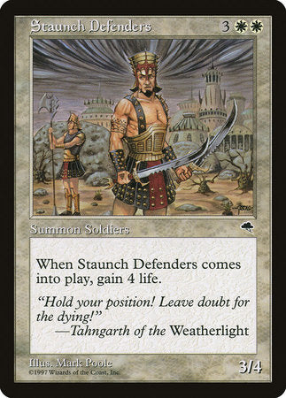 Staunch Defenders [Tempest] | Dumpster Cat Games
