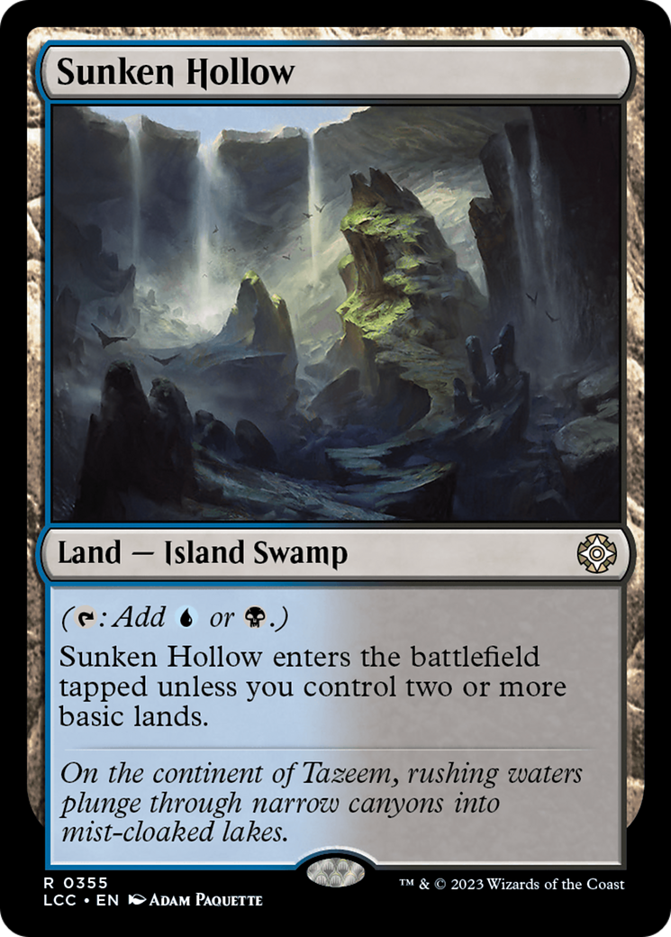 Sunken Hollow [The Lost Caverns of Ixalan Commander] | Dumpster Cat Games