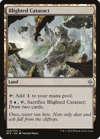 Blighted Cataract [Battle for Zendikar] | Dumpster Cat Games
