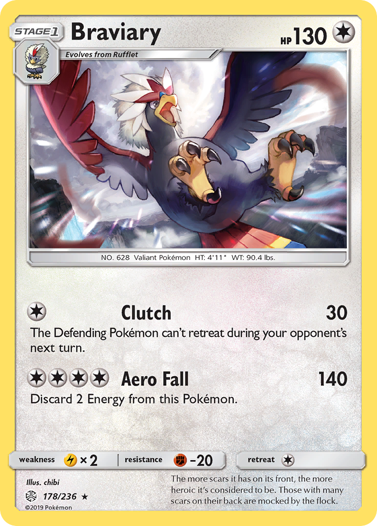 Braviary (178/236) [Sun & Moon: Cosmic Eclipse] | Dumpster Cat Games