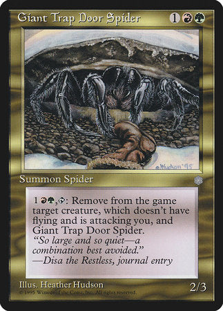 Giant Trap Door Spider [Ice Age] | Dumpster Cat Games
