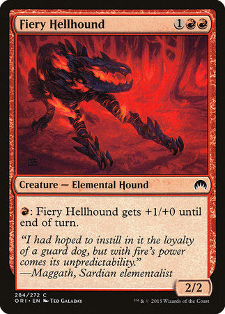 Fiery Hellhound [Magic Origins] | Dumpster Cat Games