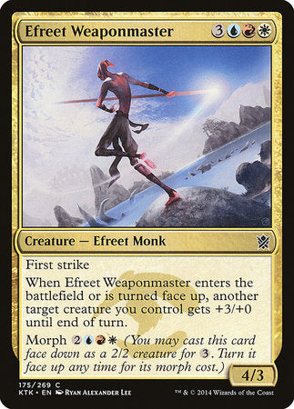 Efreet Weaponmaster [Khans of Tarkir] | Dumpster Cat Games