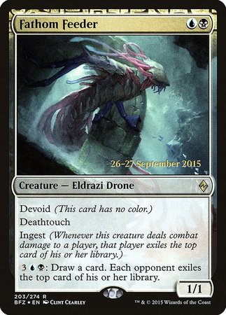 Fathom Feeder [Battle for Zendikar Promos] | Dumpster Cat Games