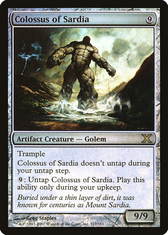 Colossus of Sardia (Premium Foil) [Tenth Edition] | Dumpster Cat Games