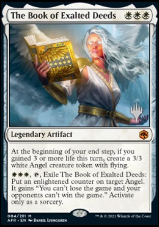 The Book of Exalted Deeds (Promo Pack) [Dungeons & Dragons: Adventures in the Forgotten Realms Promos] | Dumpster Cat Games