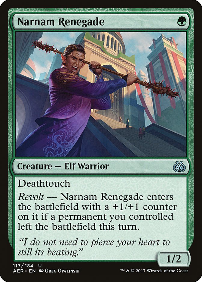 Narnam Renegade [Aether Revolt] | Dumpster Cat Games